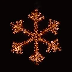 Cheapest 🔔 Premier 1.5m Giant Rose Gold Starburst Snowflake Silhouette With 1080 Warm White LEDs 🎁