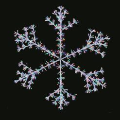 Wholesale ???? Premier 1.5m Giant White Starburst Snowflake Silhouette With 1080 Multi Coloured LEDs ????