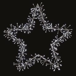 Outlet ✨ Premier 1.2m Silver Star Cluster Silhouette With 480 White LEDs ????