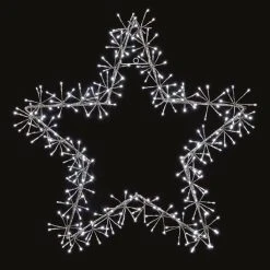 Outlet ✨ Premier 1.2m Silver Star Cluster Silhouette With 480 White LEDs 🔥