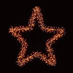 Hot Sale ???? Premier 1.2m Rose Gold Star Cluster Silhouette With Warm White LEDs ????