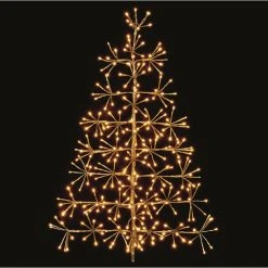 Cheap 🧨 Premier 90cm Gold Starburst 🔔 Christmas Tree With Warm White LEDs 👍