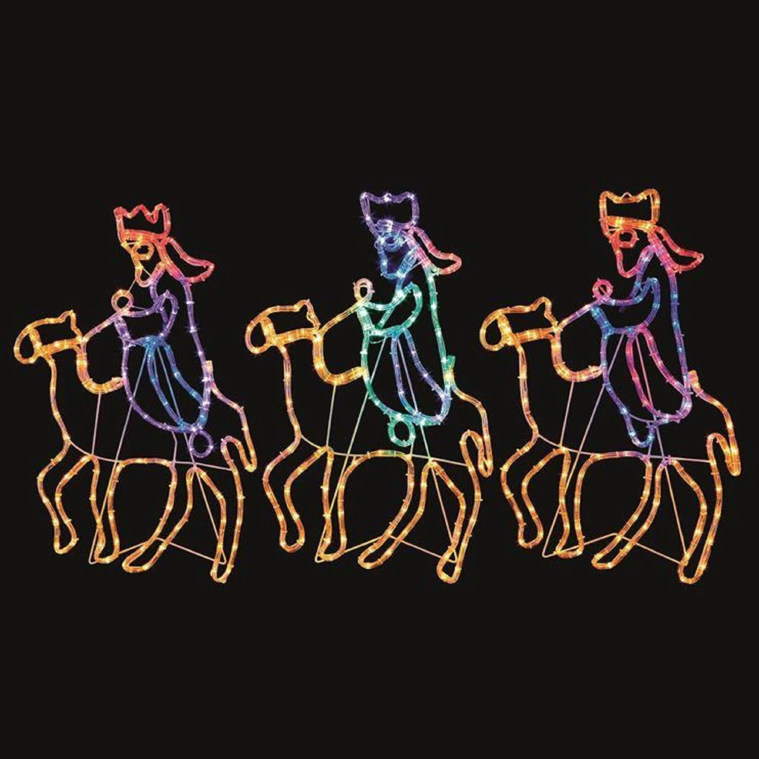 Cheapest π Premier Three Wise Men On Camels β Christmas Nativity Rope Light Silhouettes π 2 Cheapest π Premier Three Wise Men On Camels β Christmas Nativity Rope Light Silhouettes π - Image 2