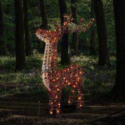 Cheap ???? Premier 1.2m Soft Acrylic Brown Reindeer Lit With 200 Warm White Twinkling LEDs ????
