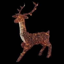 Best deal ⌛ Premier 1.4m Soft Acrylic Brown Reindeer Lit With 300 Warm White Twinkling LEDs 🌟 -UK Christmas World Sales Store LV213254 Copy
