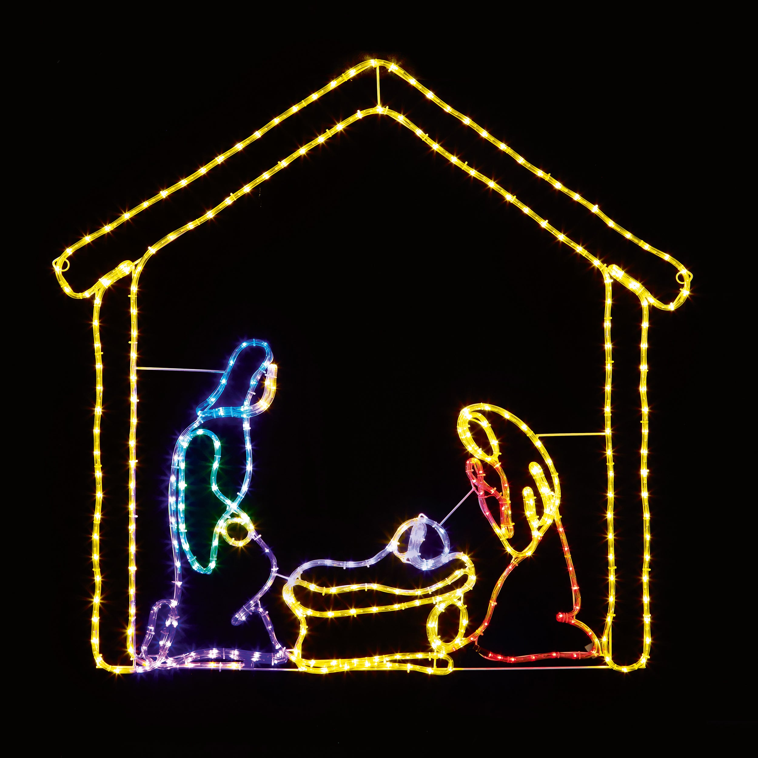 1.2m Nativity Scene Rope Light Silhouette Discount ???? Premier 1.2m Nativity Scene Rope Light Silhouette ✨ -UK Christmas World Sales Store LV221007