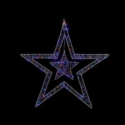 Buy ???? Premier 80cm 140 Rainbow LED Double Sided Star Window Light ????