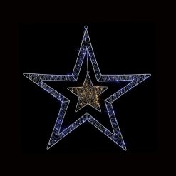 Buy ???? Premier 80cm 140 White And Warm White LED Double Sided Star Window Light ✨