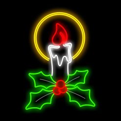 Top 10 ⭐ Festive Decorations 1m LED ???? Christmas Candle With Holly Sprig XP Silhouette ???? -UK Christmas World Sales Store Lamppostorwallmountedmotif.SC 800511.Candle.1mx71cm.230v.SKU 63025