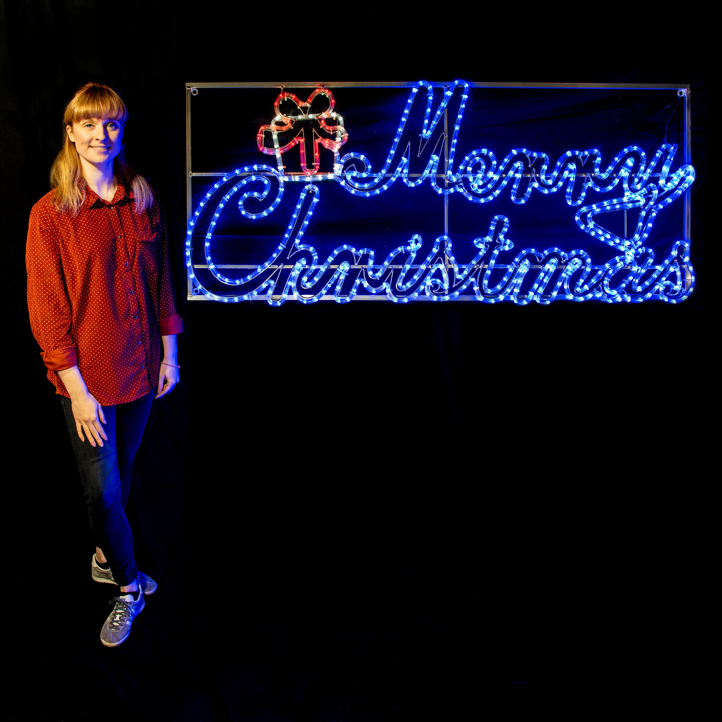 1.6m Merry Christmas Sign LED XP Outdoor Silhouette Motif Outlet ???? Festive Decorations 1.6m Merry ???? Christmas Sign LED XP Outdoor Silhouette Motif ???? -UK Christmas World Sales Store MF4143 2DC 800506 1