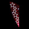 Budget ???? Blachere 3m Red Star Cascade Commercial ???? Christmas Lamp Post Silhouette (Refurbished) ????