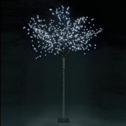 Cheap ⭐ Snowtime 1.5m Multi Function Ice White Cherry Blossom Tree With 200 LEDs ????