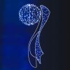 Wholesale ???? Blachere 2.65m Blue Sphere And Blue Scroll Commercial ❄ Christmas Silhouette Motif (Refurbished) ????