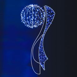 Wholesale ???? Blachere 2.65m Blue Sphere And Blue Scroll Commercial ❄ Christmas Silhouette Motif (Refurbished) ????