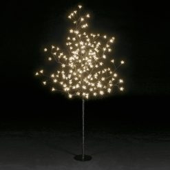 Hot Sale ⭐ Snowtime 1.5m Multi Function Warm White Cherry Blossom Tree With 200 LEDs ????