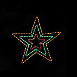 Brand new ???? Jingles 80cm Multi Coloured Multi Function Star Rope Light Silhouette ❤️
