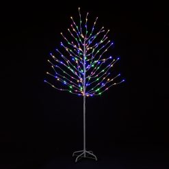 Cheap ???? Snowtime 6ft Rainbow Tree With 200 Pink Warm White Blue And Green LEDs ????