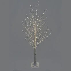 Promo 🤩 Snowtime 5ft White Modelling Micro Dot Tree With 900 Warm White LEDs 😀