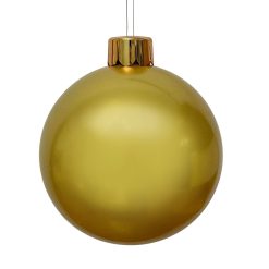 Promo ???? UK ❄ Christmas World 40cm Giant Gold Inflatable ❄ Christmas Tree Bauble With Hanger ????