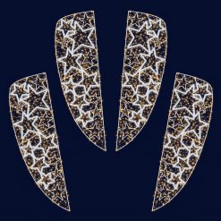 New ???? Blachere Set Of 4 ~ 3m Star Burst Commercial ???? Christmas Lamp Post Silhouette Motifs (Refurbished) ✔️